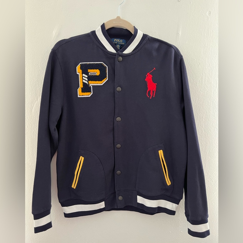 Polo by Ralph Lauren- boys varsity style sweater jacket, Size Lg (14-16)
